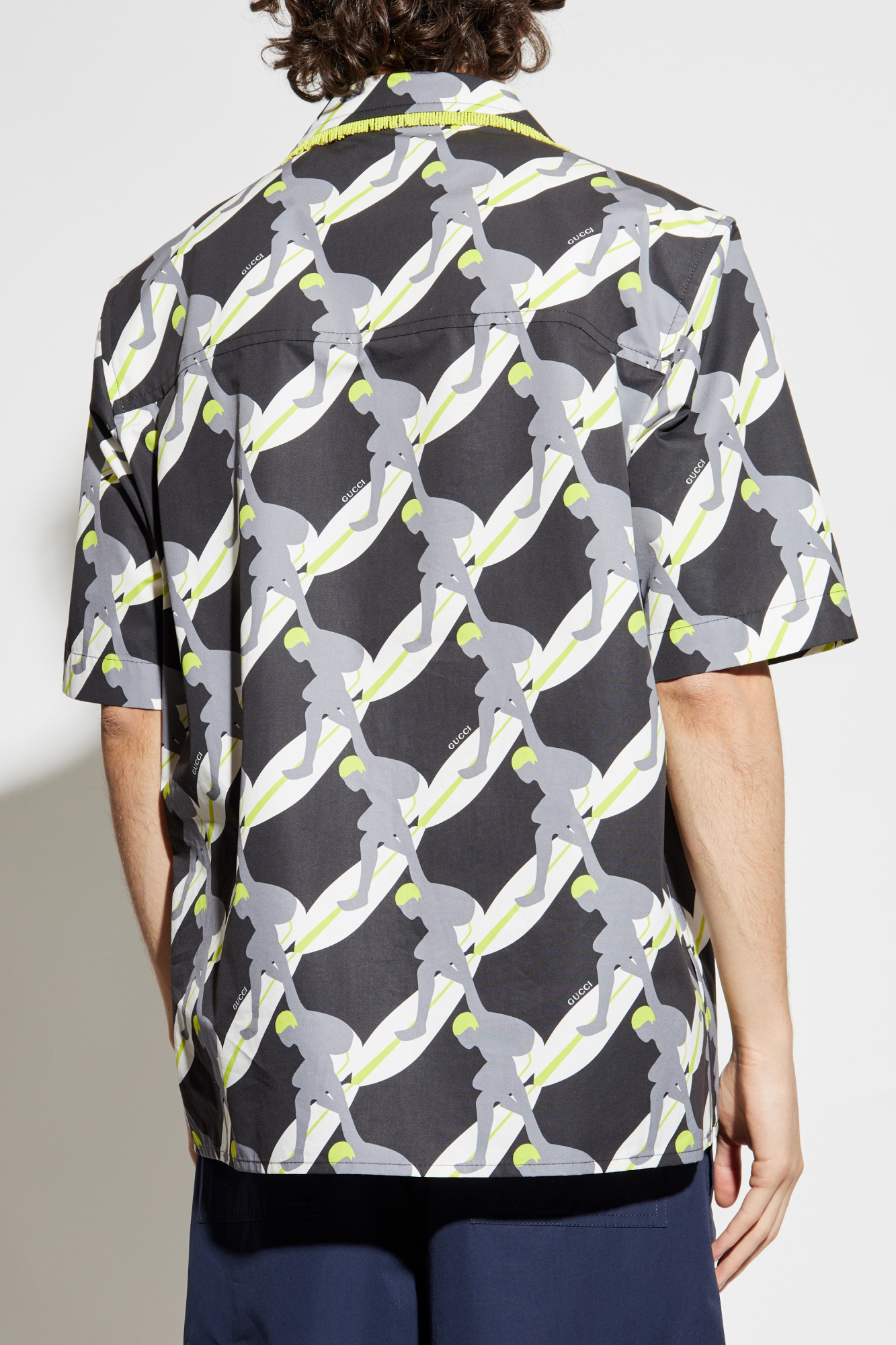 Tシャツ・カットソー GUCCI SS25 Chiffon shirt (812225Z7AI4 1039) Embroidered cotton jersey T-shirt in off-white | GUCCI® US